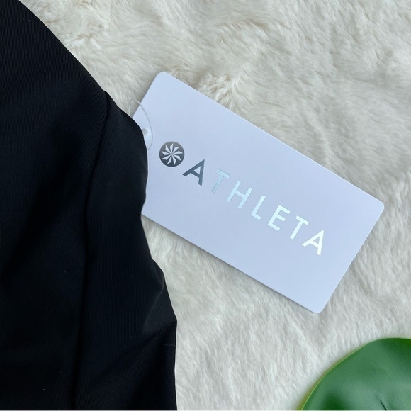 Athleta Black Crossed Tankini Swim Top - Picture 7 of 9